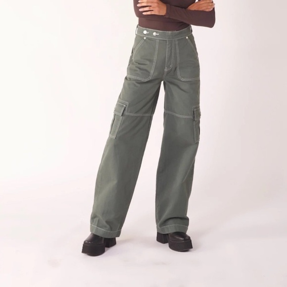 REVICE Aviator Cargo Army Green Pants 25